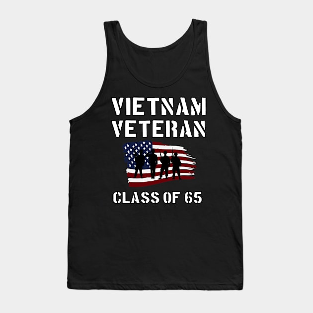 Vietnam Veteran Class of 1965 Tank Top by Dirty Custard Designs 